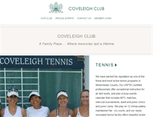 Tablet Screenshot of coveleighclub.com
